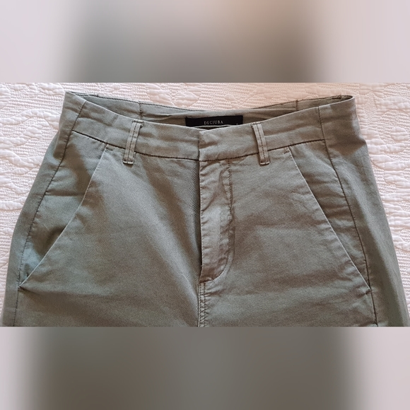 Decjuba army green stretch jeans unique styling fits 6-10 - Picture 4 of 10